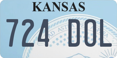 KS license plate 724DOL