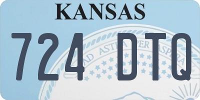 KS license plate 724DTQ