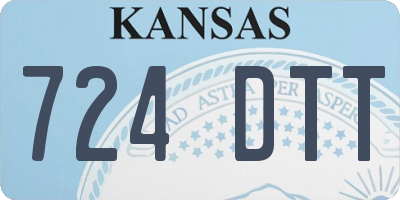 KS license plate 724DTT