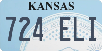 KS license plate 724ELI