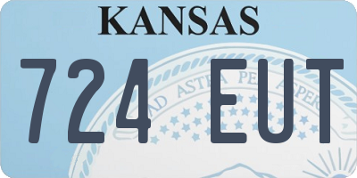 KS license plate 724EUT