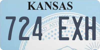 KS license plate 724EXH