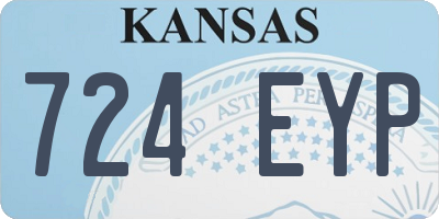 KS license plate 724EYP