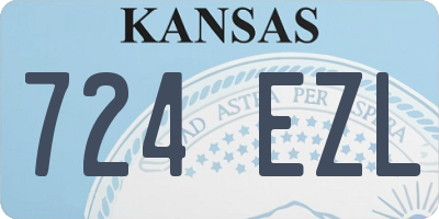 KS license plate 724EZL