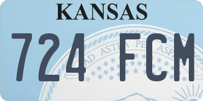 KS license plate 724FCM