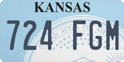 KS license plate 724FGM