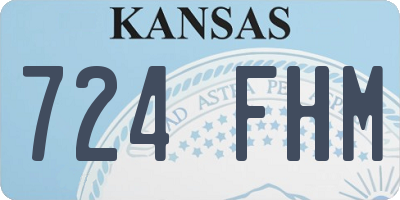 KS license plate 724FHM
