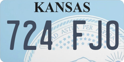 KS license plate 724FJO