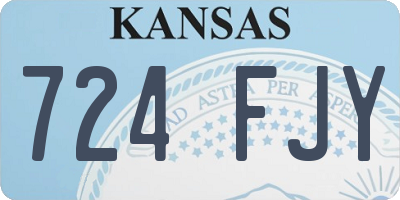 KS license plate 724FJY