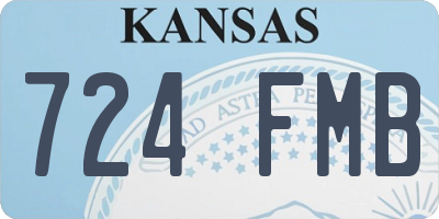 KS license plate 724FMB