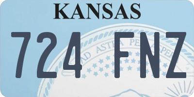 KS license plate 724FNZ