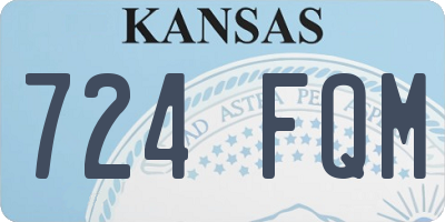 KS license plate 724FQM