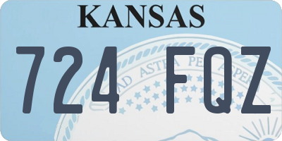 KS license plate 724FQZ