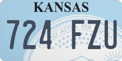 KS license plate 724FZU