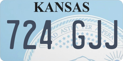 KS license plate 724GJJ