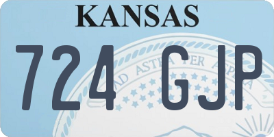 KS license plate 724GJP