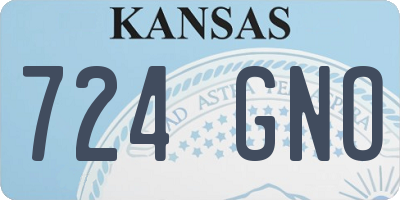 KS license plate 724GNO