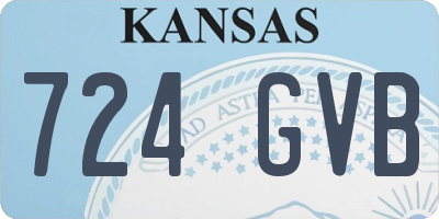 KS license plate 724GVB