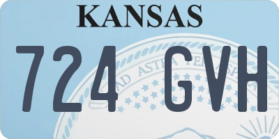 KS license plate 724GVH
