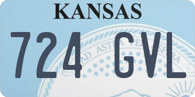 KS license plate 724GVL