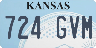 KS license plate 724GVM