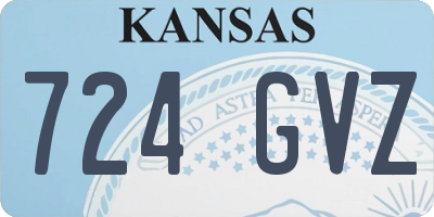 KS license plate 724GVZ