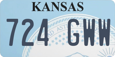 KS license plate 724GWW
