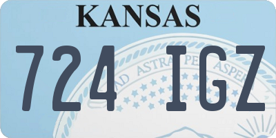 KS license plate 724IGZ