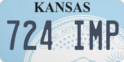 KS license plate 724IMP