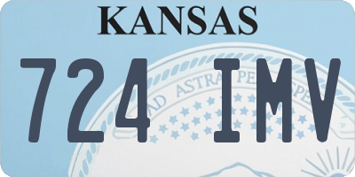 KS license plate 724IMV