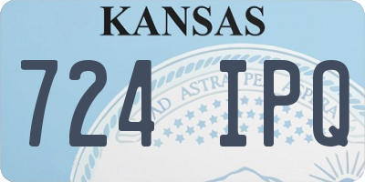 KS license plate 724IPQ