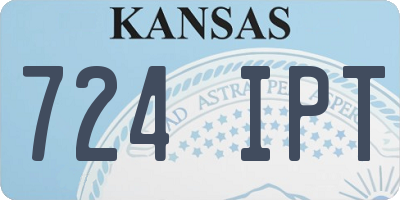 KS license plate 724IPT