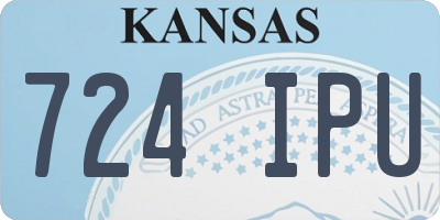 KS license plate 724IPU
