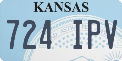 KS license plate 724IPV