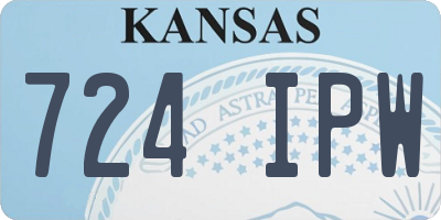 KS license plate 724IPW