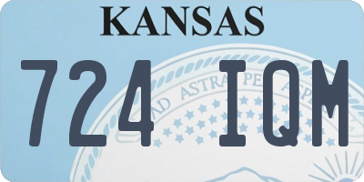 KS license plate 724IQM