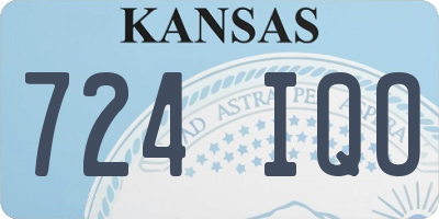 KS license plate 724IQO