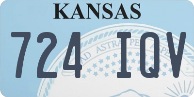 KS license plate 724IQV