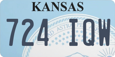 KS license plate 724IQW