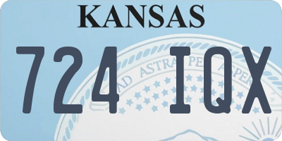 KS license plate 724IQX