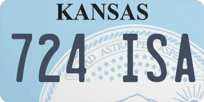 KS license plate 724ISA