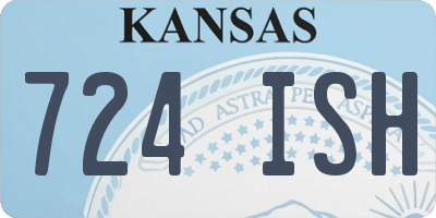 KS license plate 724ISH