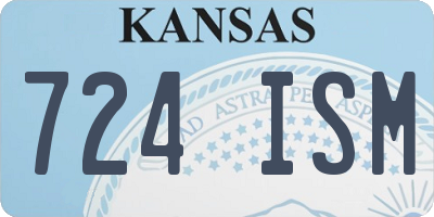 KS license plate 724ISM