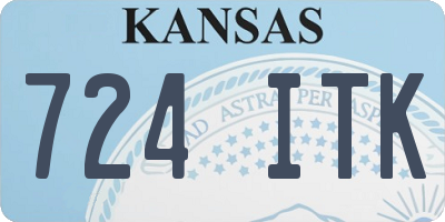 KS license plate 724ITK