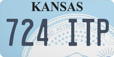 KS license plate 724ITP
