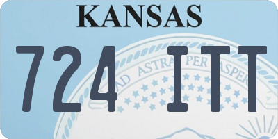 KS license plate 724ITT