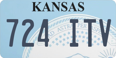 KS license plate 724ITV