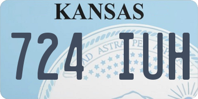 KS license plate 724IUH