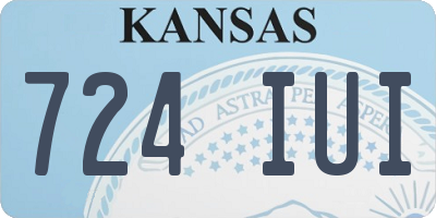 KS license plate 724IUI