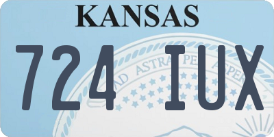 KS license plate 724IUX